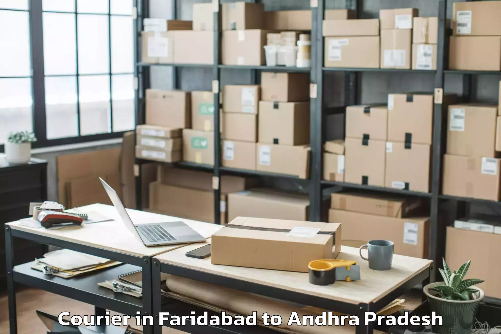 Professional Faridabad to Thullur Courier